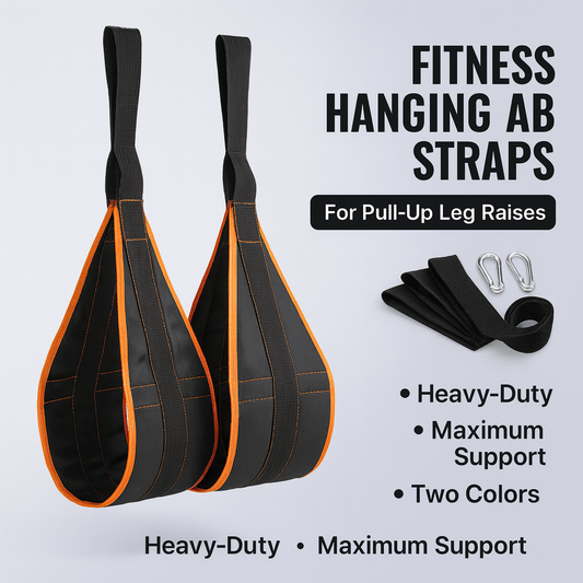 Fitness Hanging Ab Straps for Pull-Up Leg Raises (Pair)